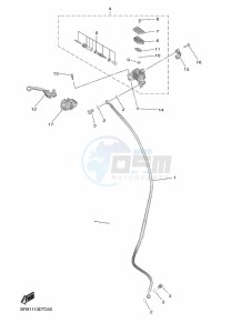 YZ450F (B2W2) drawing FRONT MASTER CYLINDER