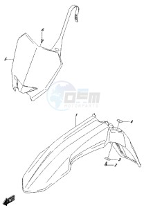 RM-Z250 drawing FRONT FENDER