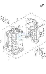 DF 200AP drawing Cylinder Block