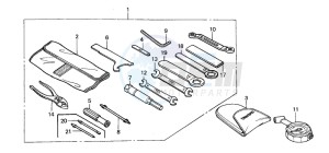 CBR600FS drawing TOOLS