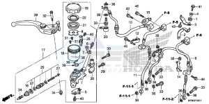 CB1000RAD CB1000R ABS E drawing FR. BRAKE MASTER CYLINDER (CB1000RA)