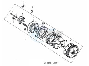 STX 150 drawing Clutch