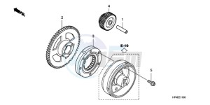 TRX420FEA Europe Direct - (ED / 2ED 4WD) drawing STARTING GEAR