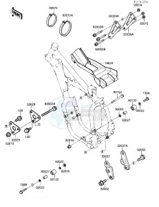 KX 250 F [KX250] (F1) [KX250] drawing FRAME FITTINGS