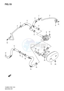 VL800 INTRUDER EU drawing SECOND AIR