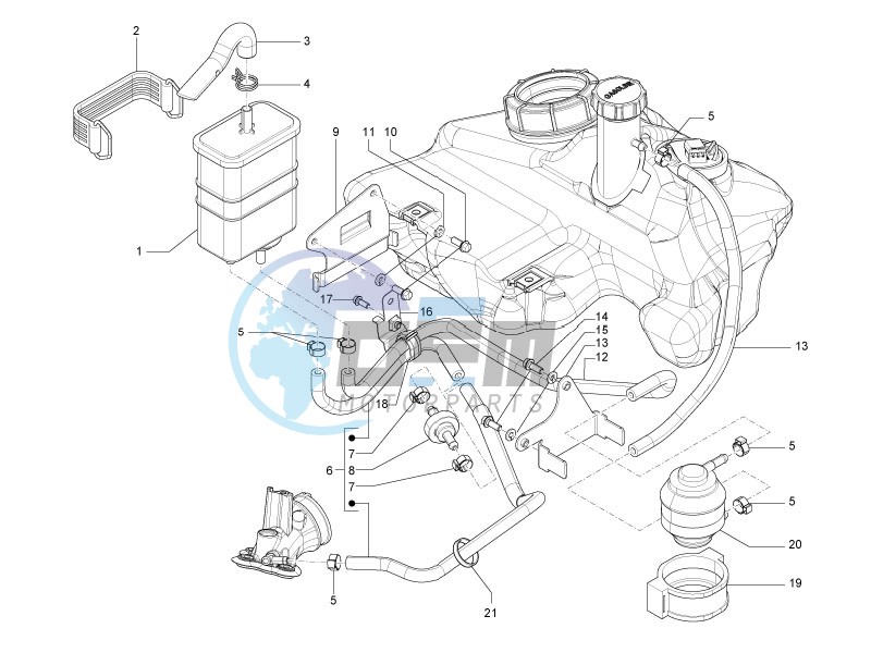 Anti-percolation system