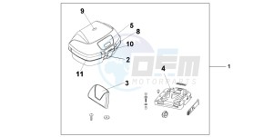 CBF600N drawing TOP BOX 45L