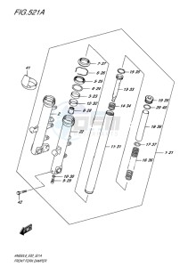 AN650 BURGMAN EU drawing FRONT FORK DAMPER