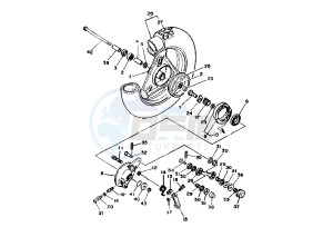 CT SS 50 drawing FRONT WHEEL