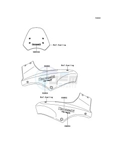 VERSYS KLE650A9F GB XX (EU ME A(FRICA) drawing Decals(Green)(Orange)(Gray)