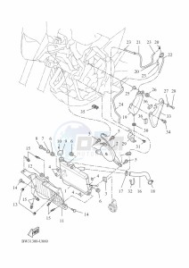 XTZ690 TENERE 700 (BNW1) drawing RADIATOR & HOSE