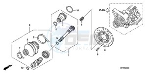 TRX420FAA Australia - (U) drawing PROPELLER SHAFT