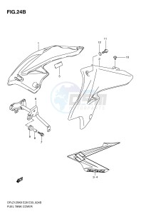 DR-Z125 (E28-E33) drawing FUEL TANK COVER (MODEL L0)