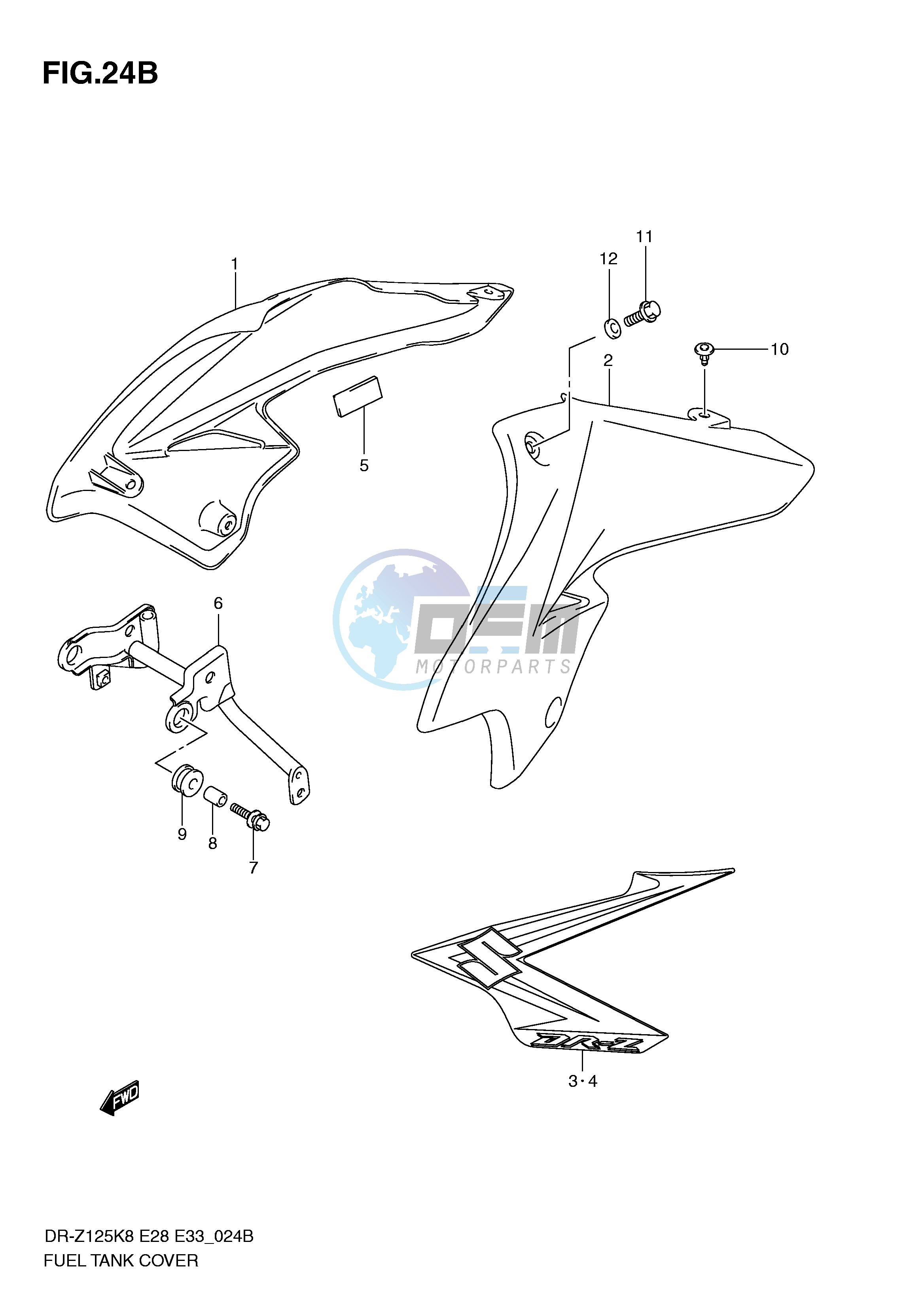 FUEL TANK COVER (MODEL L0)