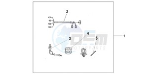 GL1800A ED drawing TRUNK INNER LAMP