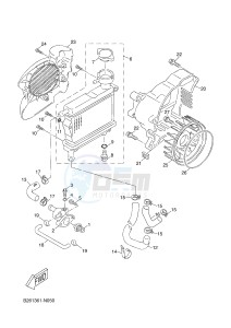 YN50FT NEO'S 4 (2ACL) drawing RADIATOR & HOSE