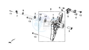 GTS 125I 2014 ABS drawing REAR FORK - REAR SUSPENSION