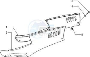 Hexagon 125 EXS1T 125cc drawing Lower side panels