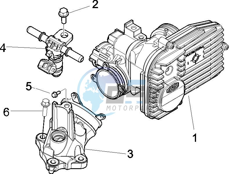 Throttle body - Injector - Union pipe