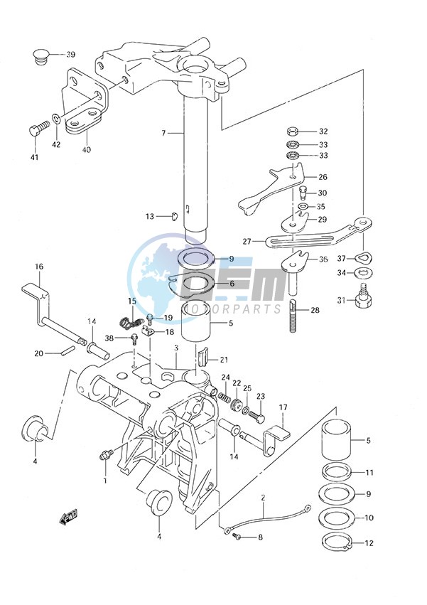 Swivel Bracket S/N 371155 to 37XXXX