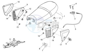 V7 Stone 750 drawing Saddle-Central body