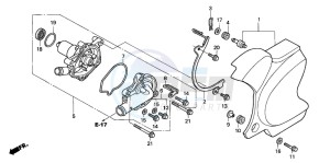 VT750DCA SHADOW SPIRIT drawing WATER PUMP