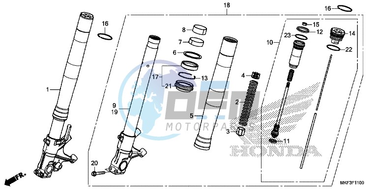 FRONT FORK (CBR1000RR/ RA)