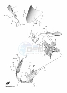 NIKEN MXT850 (BD5F) drawing COWLING 1