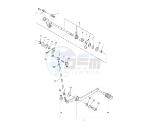 YZF R6 600 drawing SHIFT SHAFT