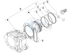 Runner 200 VXR 4t drawing Cylinder-piston-wrist pin unit