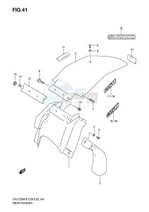 DR-Z250 (E28-E33) drawing REAR FENDER