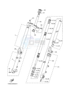 MT07A MT-07 ABS 700 (1XBH 1XBJ) drawing FRONT FORK