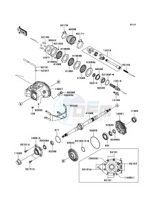 KVF650 4x4 KVF650-D1 EU GB drawing Drive Shaft-Rear