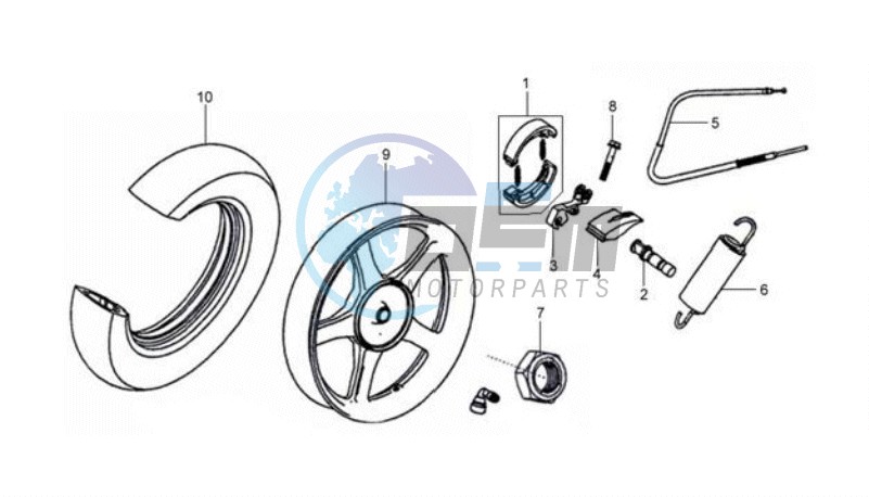 REAR WHEEL / REAR FORK