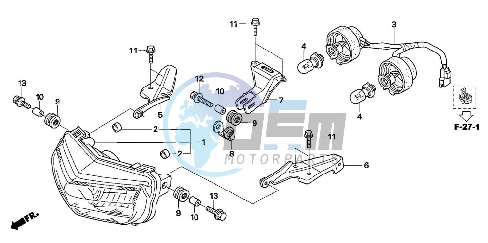 HEADLIGHT (TRX450R6,7,8/ER6,7,8)