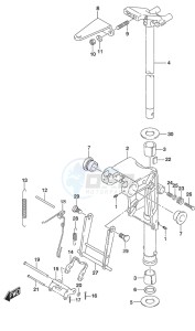 DF 9.9A drawing Swivel Bracket w/Remote Control