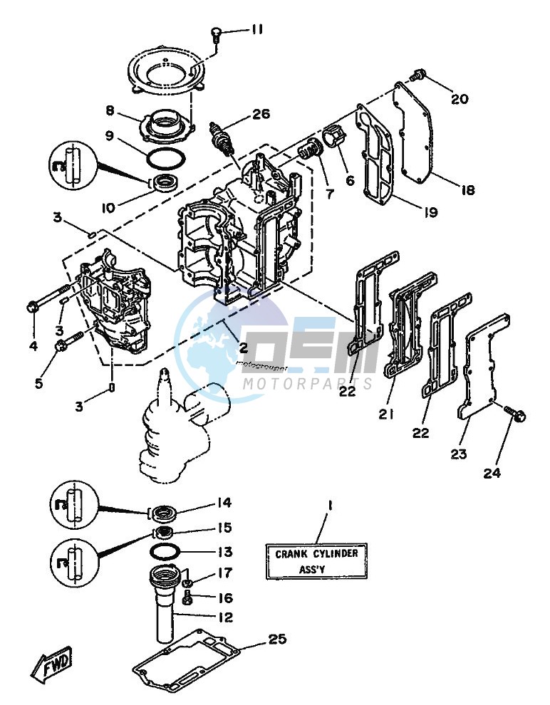 CYLINDER--CRANKCASE