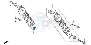 VT125C2 drawing REAR CUSHION