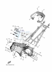 TRACER 9 MTT890 (B5U1) drawing FRAME