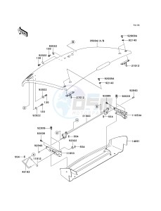 KAF 400 A [MULE 610 4X4] (A6F-AF) A8F drawing FENDERS