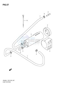 AN400 (E3-E28) Burgman drawing EVAP SYSTEM (AN400L1 E33)