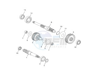 YP R X-MAX 125 drawing GEAR GROUP