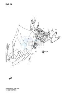 AN650 (E3-E28) Burgman drawing WIND SCREEN (AN650A)