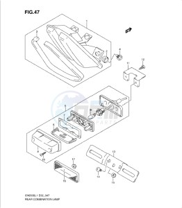 SV650/S drawing REAR COMBINATION LAMP