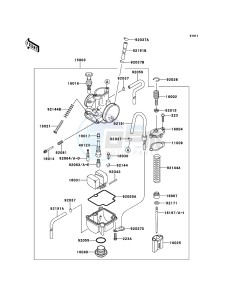 KX85/KX85-<<II>> KX85ACF EU drawing Carburetor