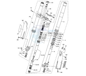 YZ LC 125 drawing FRONT FORK