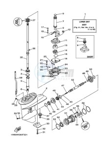 F25AEH-NV drawing LOWER-CASING-x-DRIVE-1