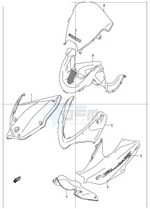 GSF1200 (E2) Bandit drawing COWLING BODY (GSF1200SK1)