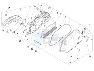 GTS 150 SUPER 4T 3V IE ABS E4 (EMEA) drawing Air filter