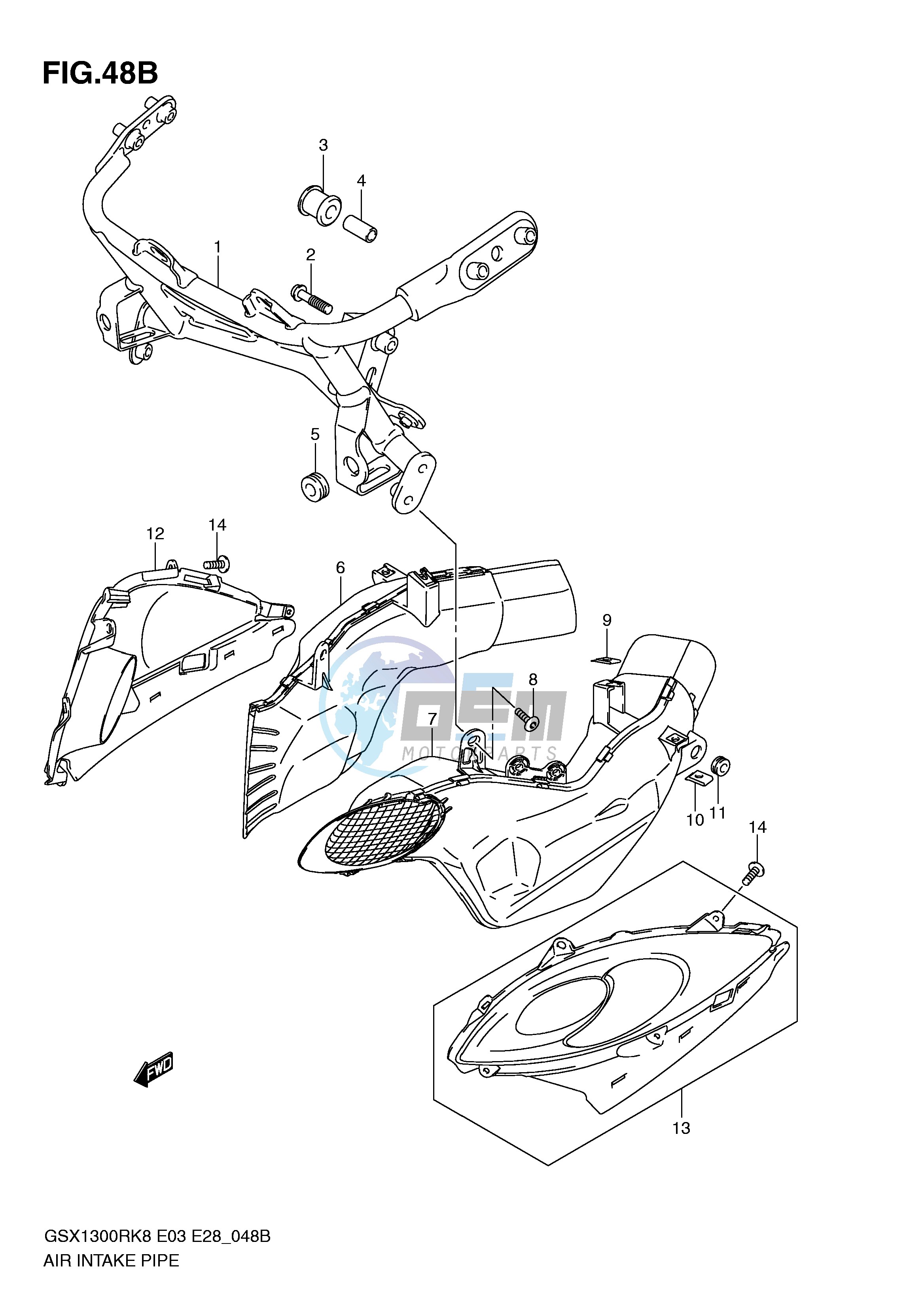 AIR INTAKE PIPE (MODEL L0)